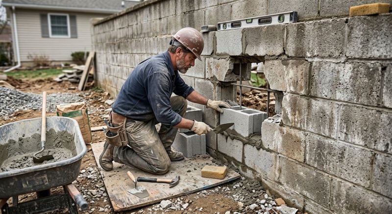 Block Masonry Repair in Valdosta, GA