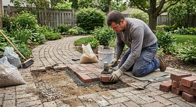 Brick Hardscape Repair in Valdosta, GA