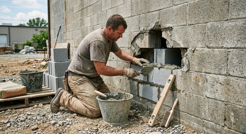 Concrete Block Repair in Hahira, GA